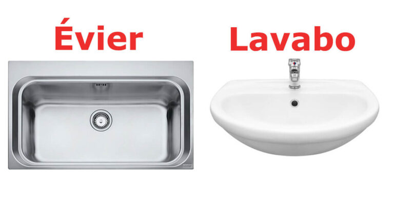 Évier vs Lavabo