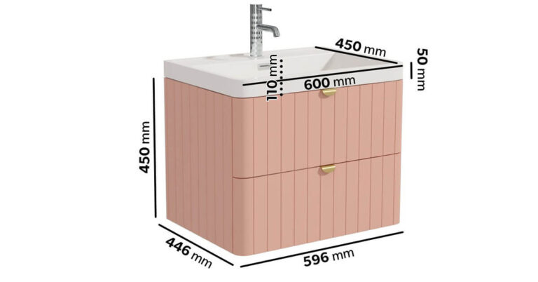 taille du meuble vasque